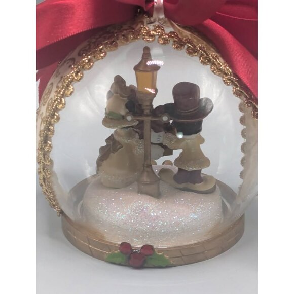 Victorian Mickey & Minnie Christmas Ornament - Picture 3 of 10